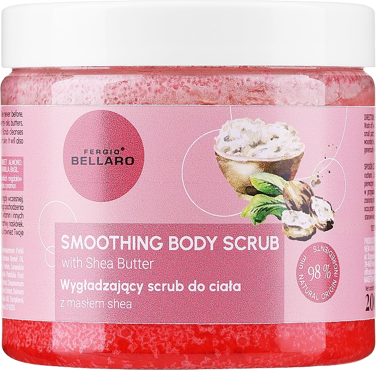 Glättendes Körperpeeling mit Sheabutter - Fergio Bellaro Smoothing Body Scrub With Shea Butter  — Bild N1