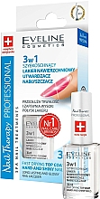 3in1 Schnelltrocknender Überlack mit Glanz-Effekt - Eveline Cosmetics Nail Therapy Professional — Bild N1