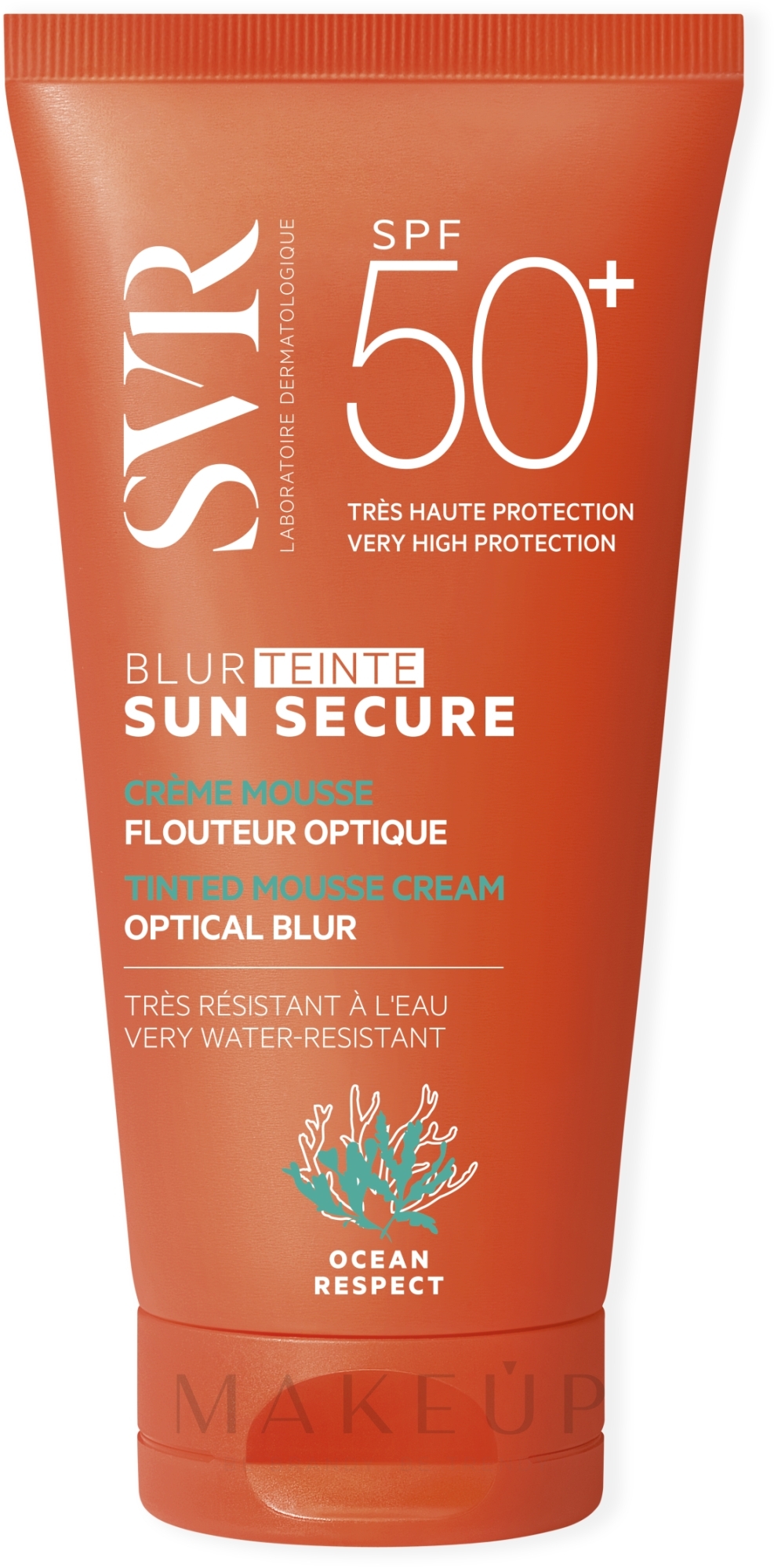 Sonnenschutz-Tönungscreme-Mousse - SVR Sun Secure Blur Tinted Mousse Cream Beige Rose SPF50+ — Bild 50 ml