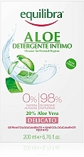 Sanftes Gel für die Intimhygiene mit Aloe Vera - Equilibra Aloe Gentle Cleanser For Personal Hygiene — Foto N2