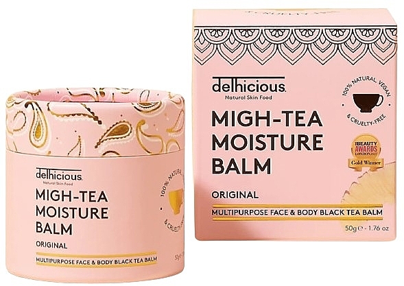 Feuchtigkeitsspendender Multifunktionsbalsam für Gesicht und Körper - Delhicious Migh-Tea Moisture Multipurpose Balm  — Bild N1