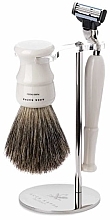 Düfte, Parfümerie und Kosmetik Rasierset - Acca Kappa Mach 3 Set (razor/1pc + brush/1pc + stand/1pc)