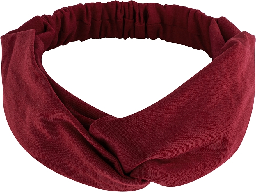 Haarband Knit Twist bordeauxrot - MAKEUP Hair Accessories — Bild N1