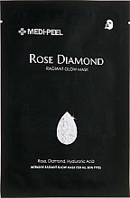 Tuchmaske für das Gesicht mit Diamantpulver - Medi Peel Rose Diamond Radiant Glow Mask — Bild N4