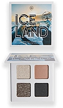 Lidschatten-Palette - BH Cosmetics Iconic In Iceland Shadow Quad — Bild N1
