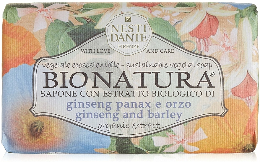 Naturseife Ginseng & Barley - Nesti Dante Vegetable Soap Bio Natura Collection — Bild N1