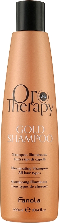 Haarshampoo - Fanola Oro Therapy Gold Shampoo All Hair Types — Bild N1