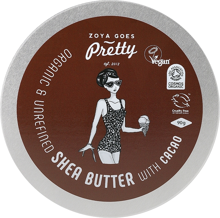 Shea- und Kakaobutter für den Körper - Zoya Goes Pretty Shea Butter With Cacao Organic Cold Pressed — Bild N2