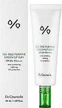 Sonnenschutzcreme für das Gesicht - Dr. Ceuracle Tea Tree Purifine Green Up Sun SPF50+ PA++++ — Bild N2