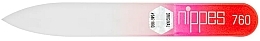 Glasnagelfeile 9 cm rot  - Nippes Solingen Glass Nail File  — Bild N1