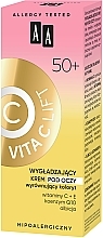 Regenerierende und glättende Augencreme 50+ mit Vitamin C, Coenzym Q10 und Albizia-Extrakt - AA Vita C Lift Smoothing Eye Cream — Bild N4
