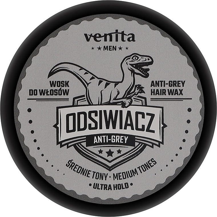 Haarwachs - Venita Men Anti-Grey Darkening Hair Wax Medium Tones — Bild N1