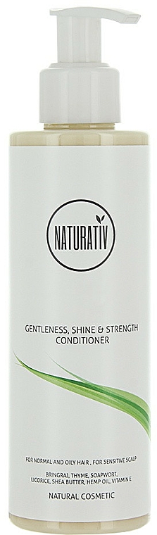 Haarspülung "Shine & Strength" für empfindliche Kopfhaut - Naturativ Getleness Shine&Strength Conditioner — Bild N1