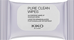 Düfte, Parfümerie und Kosmetik Feuchttücher zum Abschminken von wasserfestem Make-up - Kiko Milano Pure Clean Waterproof Make Up Remover Wipes