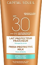 Erfrischende und feuchtigkeitsspendende Sonnenschutzmilch für Körper und Gesicht SPF 30 - Vichy Capital Soleil Hydrating Milk SPF 30 — Bild N11