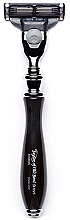 Düfte, Parfümerie und Kosmetik Rasierer 15524B - Taylor Of Old Bond Street Mach3 Black Victorian Handle