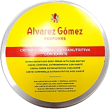 Düfte, Parfümerie und Kosmetik Alvarez Gomez Agua De Colonia Concentrada Crema de Karite Corporal - Extra nährende Körpercreme mit Sheabutter