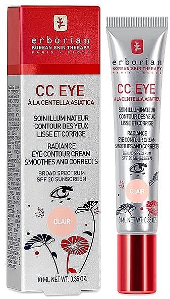 Beruhigende CC Creme für die sensible Augenpartie LSF 20 - Erborian Finish CC Eye Cream — Bild N1