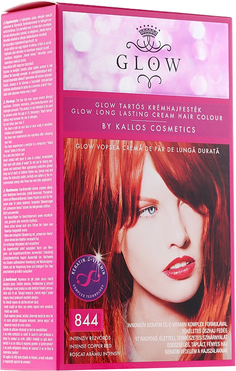 Haarfarbe - Kallos Cosmetics Glow Long Lasting Cream Hair Colour