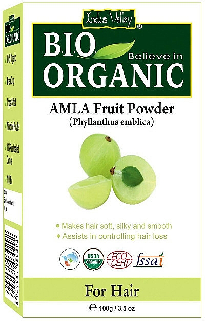Fruchtpulver Amla für das Haar - Indus Valley Bio Organic Amla Fruit Powder — Bild N1