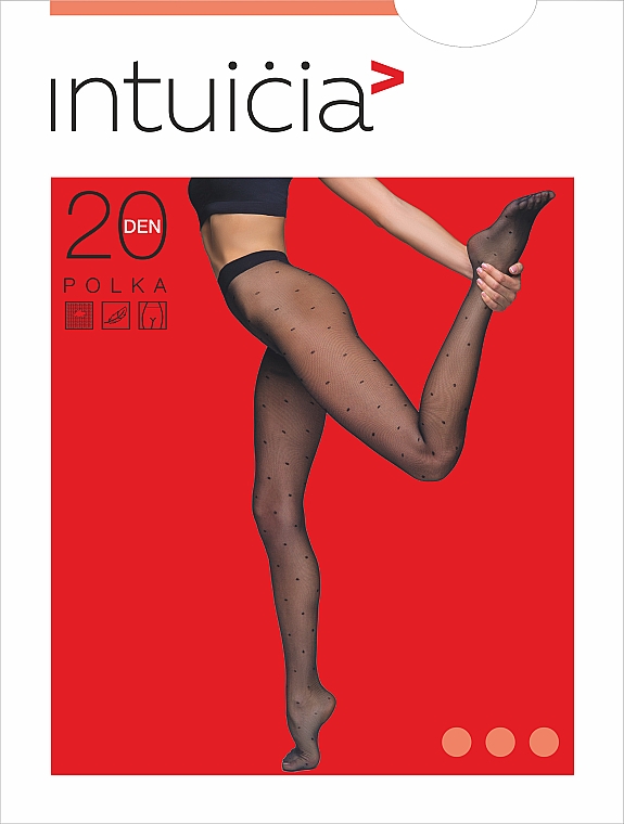 Strumpfhose POLKA 20 Den schwarz - Intuicia — Bild N1