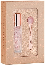 Düfte, Parfümerie und Kosmetik Set - Crystallove Rose Quartz 3D Eye Set Limited Edition (bottle/1 pc + massager/1 pc)