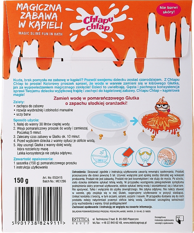 Badeschleim orange - Chlapu Chlap Magic Slime Fun In Bath — Bild N2