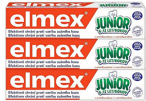 Set - Elmex Junior Toothpaste Set (Zahnpaste 3x75ml) — Bild N1