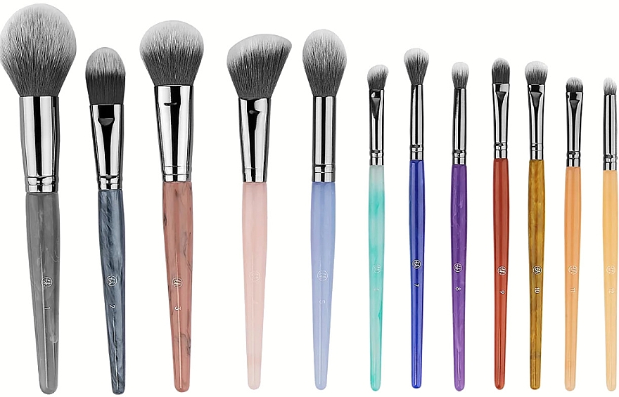 Make-up Pinselset 12-tlg. - BH Cosmetics Crystal Zodiac 12 Piece Brush Set — Bild N1