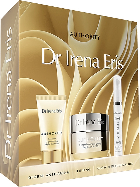 Gesichtspflegeset - Dr Irena Eris Authority (Tagescreme 50ml + Nachtcreme 30ml + Augenserum 15ml) — Bild N1