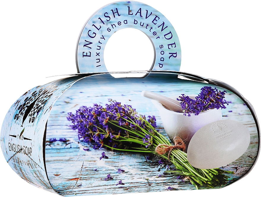 Luxuriöse Seife English Lavender mit Sheabutter - The English Soap Company English Lavender Luxury Shea Butter Soap — Bild N1