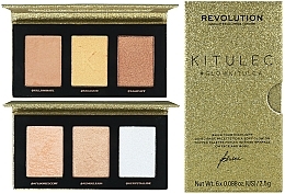 Make-up Palette - Makeup Revolution Kitulec #GlowKitulca Highlighter Palette (Highlighter-Palette 2x7.5g) — Bild N1