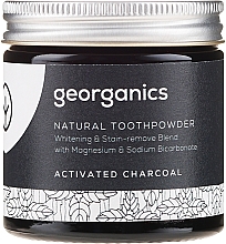 Aufhellendes natürliches Zahnpulver mit Aktivkohle - Georganics Activated Charcoal Natural Toothpowder id:436960 — Bild N2
