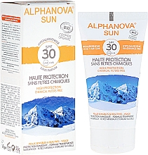 Düfte, Parfümerie und Kosmetik Sonnenschutzcreme für empfindliche und reaktive Haut SPF 30 - Alphanova Sun SPF 30 Sans Parfum Bio