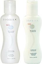 Düfte, Parfümerie und Kosmetik Haarpflegeset - BioSilk Silk Therapy Set (Shampoo 50ml + Conditioner 50ml)