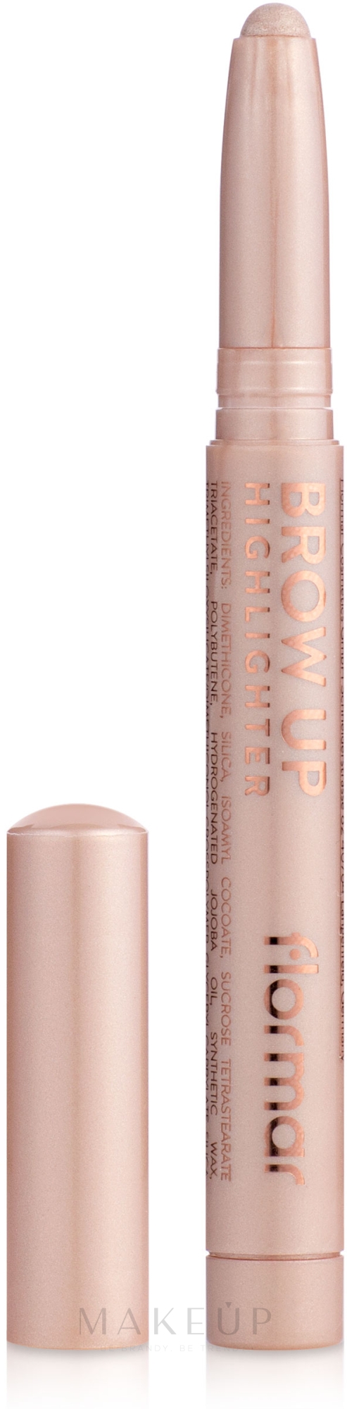 Highlighter-Stift für Augenbrauen - Flormar Brow Up Highlighter — Bild 000 - Champagne