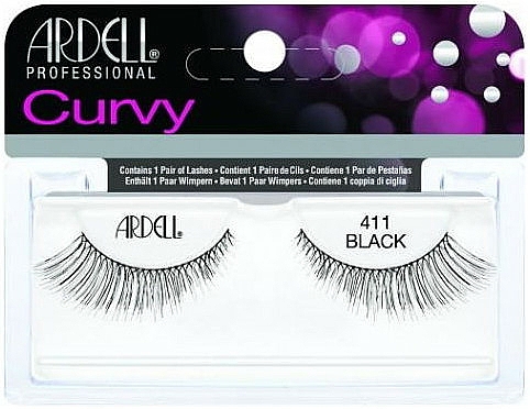 Künstliche Wimpern - Ardell Curvy Lash Black 411 — Bild N1