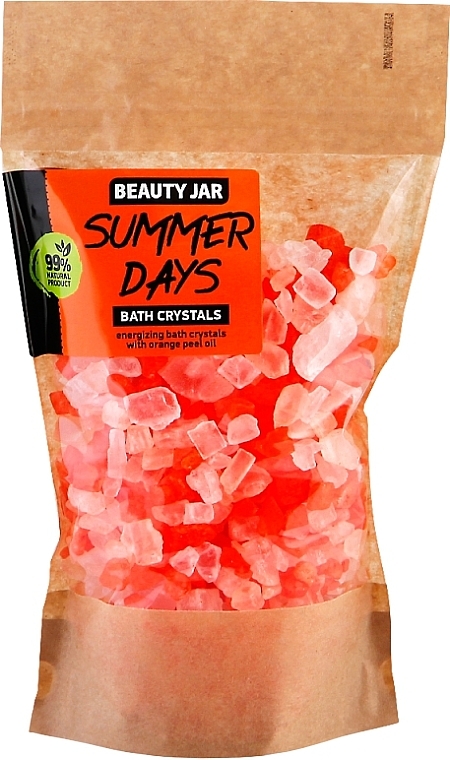 Energetisierende Badekristalle mit Orangenschalenöl - Beauty Jar Summer Days Energizing Bath Crystals with Orange Peel Oil