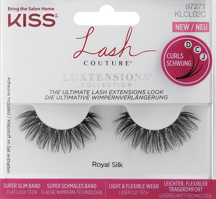 Künstliche Wimpern - Kiss Lash Couture LuXtensions Eyelash Band Royal Silk — Bild N1