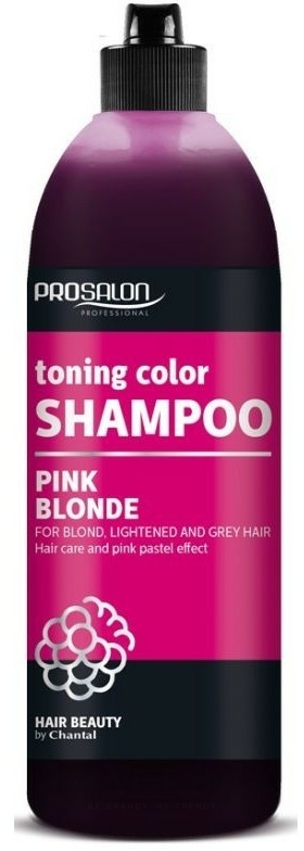 Farbshampoo für blondes, aufgehelltes und graues Haar mit Pink-Pastelleffekt - Prosalon Toning Color Shampoo — Bild Pink Blonde
