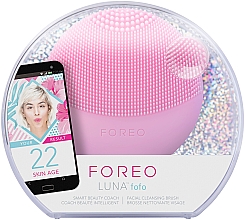 Reinigende Smart-Massagebürste für das Gesicht Luna Mini 3 Pearl Pink - Foreo Luna Fofo Smart Facial Cleansing Brush Pearl Pink — Foto N3