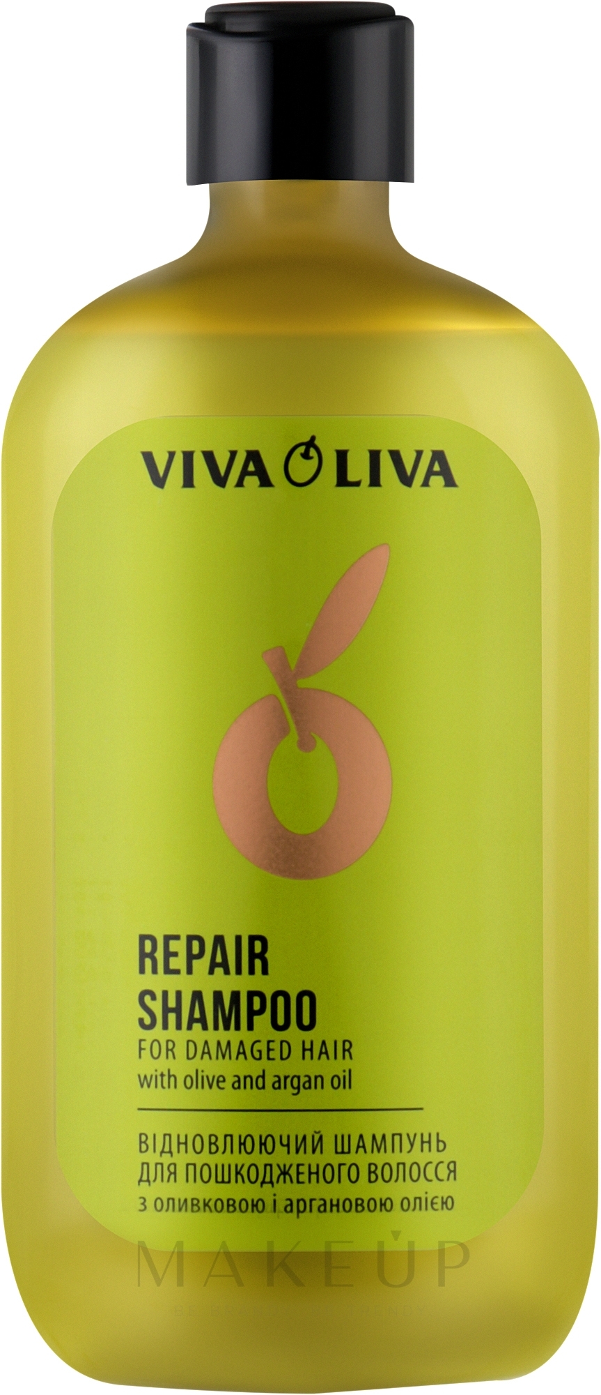 Regenerierendes Shampoo mit Argan- und Olivenöl - Leckere Geheimnisse Viva Oliva — Bild 400 ml