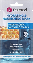 Regenerierende und feuchtigkeitsspendende Tuchmaske für das Gesicht - Dermacol 3D Hydrating And Nourishing Mask — Bild N1