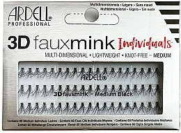 Wimpernset - Ardell 3D Faux Mink Individuals Medium Black — Bild N1
