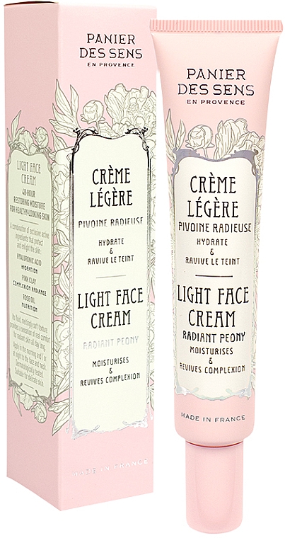 Leichte Gesichtscreme mit französischer Pfingstrose - Panier des Sens Radiant Peony Light Face Cream — Bild N2
