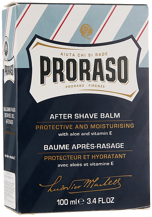 Feuchtigkeitsspendender After Shave Balsam mit Aloe vera und Vitamin E - Proraso Blue Line After Shave Balm — Bild N5