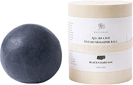 Festes Shampoo Steinkohle - Erigeron All in One Vegan Shampoo Ball Black Charcoal — Bild N1
