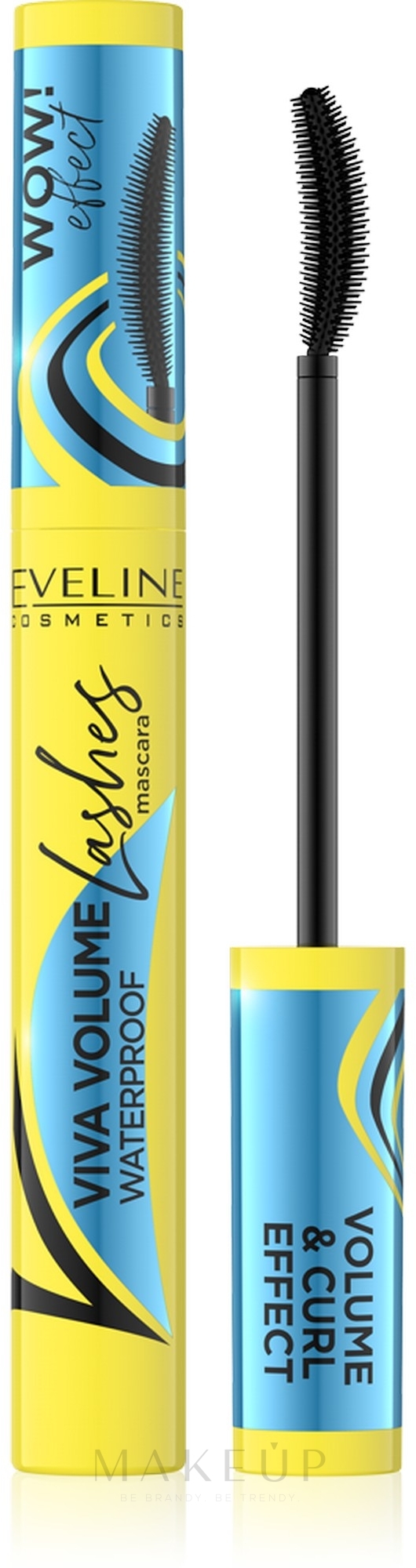 Wasserfeste Wimperntusche für mehr Volumen - Eveline Cosmetics Viva Volume Waterproof Mascara — Bild Black