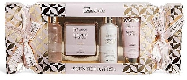 Körperpflegeset - IDC Institute Scented Bath Rose (Duschgel 80ml + Körperlotion 80ml + Handcreme 65ml + Seife 50g) — Bild N2