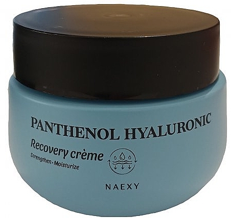 Revitalisierende Gesichtscreme mit Hyaluronsäure  - Naexy Panthenol Hyaluronic Recovery Cream — Bild N1